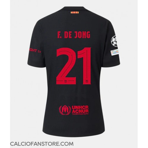 Maglia Calcio Barcelona Frenkie de Jong #21 Seconda Divisa 2024-25 Manica Corta